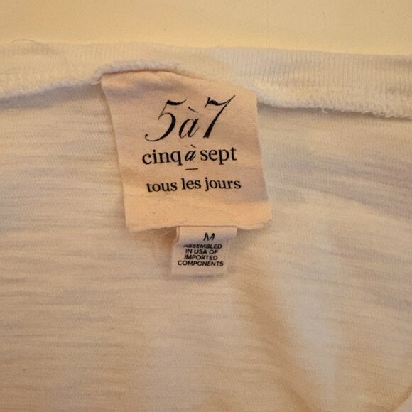 Cinq a Sept Ooh La La Graphic Tee, Sz M - Picture 4 of 4